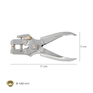 Pinze Professionali per Occhielli con 50 Occhielli Piccoli - Product Image 2