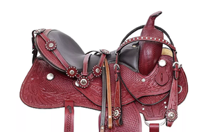 Premium Quality Genuine Leather Horse Western Saddle Barrel Racing and Horse Riding Suitable Western Saddle - Product Image 3