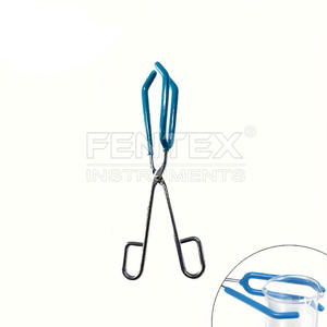 Laboratory Beaker Tongs Heavy-Duty Metal Clamps Non-Slip Safety Grip High-<b>Temperature</b> Corrosion Resistant Beakers Lab - Product Image 2