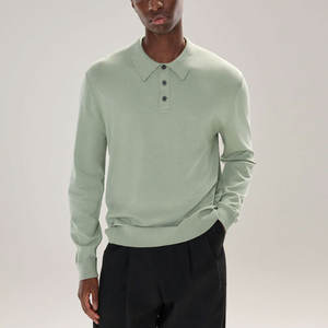 Camisas de Hombre Tejidas de Manga Larga, Sólidas, Formales, con Cierre de Botones, Alta Calidad, Precio Razonable - Product Image 1