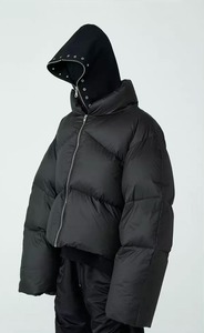 Veste matelassée pour homme de haute qualité, chaude, hiver, grande taille, fermeture éclair intégrale, veste gonflée en duvet, logo personnalisé pour l'extérieur - Product Image 4