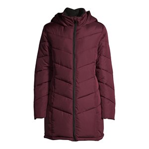 Chaqueta de plumón para mujer, forro de algodón de Color sólido, tejido, transpirable, a prueba de viento, abrigo largo, prendas de vestir exteriores de invierno con diseño de letras - Product Image 4