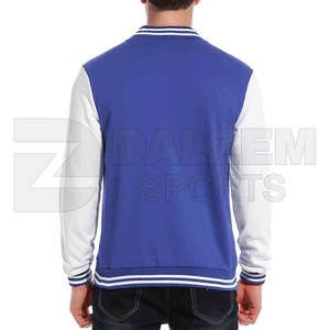 Veste d'université avec logo personnalisé OEM avec manches en cuir motif lettre brodé High Street Veste d'hiver décontractée - Product Image 2