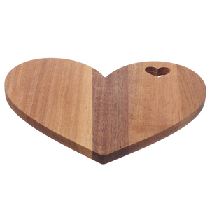 Tabla de cortar de madera de acacia con forma de corazón de alta calidad, tabla de cortar de madera Premium para accesorios de cocina para el hogar - Product Image 4