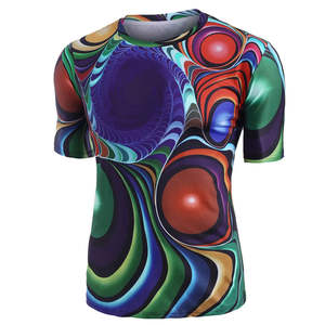 Camiseta personalizada con impresión por sublimación al por mayor/OEM último estilo buen diseño camiseta por sublimación para hombre - Product Image 1