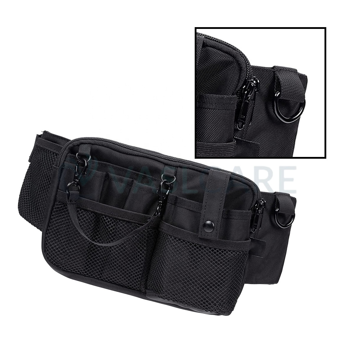 Sac Banane Polyvalent AMSLSIU 20L Pour Infirmières Et Travail Manuel – Plusieurs Poches, Ceinture Réglable, Couleur Violet, Dimensions 24x18x3 Cm