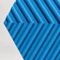 Panneau acoustique en fibre de polyester, motif hexagonal 3D, panneau acoustique pour animaux de compagnie, panneau mural modulaire absorbant le son