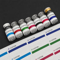 Abnehmbare Papieretiketten für Kosmetikfläschchen (3ml, 5ml, 10ml) – Individuell bedruckte, selbstklebende Aufkleber auf Bögen vom Lieferanten