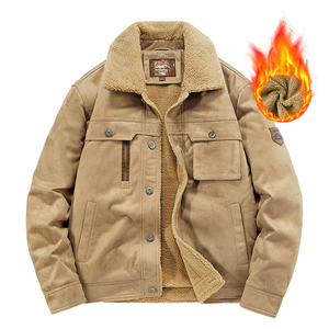 Veste bomber d'hiver tendance en gros, vente chaude, sur mesure, veste en polaire décontractée pour hommes, parkas chaudes, vestes grandes tailles, vêtements d'extérieur, manteau épais - Product Image 1