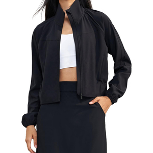 Chaqueta Deportiva para Mujer OEM ODM, para Yoga, Gimnasio, Fitness, de Secado Rápido, Transpirable, Cómoda, con Logotipo Frontal, de Poliéster/Algodón, Ajuste Entallado - Product Image 6