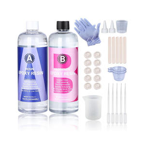 Kit de résine époxy et durcisseur A/B Résine DIY pour moulage transparent, artisanat et art du ballon - Product Image 2