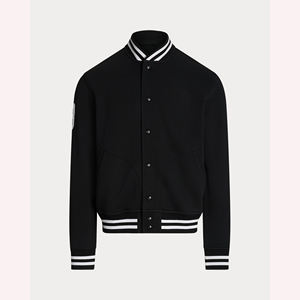 Chaqueta universitaria personalizada para hombre, chaqueta con letras de béisbol al por mayor para hombre, chaqueta bomber universitaria con mangas de cuero y mezcla de lana - Product Image 4