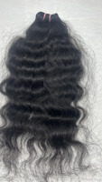 Extensions de cheveux humains bouclés Remy indiens bruts en gros |   Cheveux 100% naturels de temple, donneur unique, double trame, sans nœuds ni perte