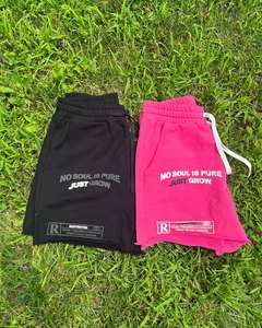 กางเกงขาสั้นเข้ายิมผ้าฝ้าย100% ปรับแต่งได้สำหรับผู้ชายกางเกงขาสั้นผ้าฟรองเทอร์รี่แนววินเทจสีพื้นระบายอากาศได้ดีแห้งเร็ว - Product Image 4