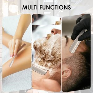 ชุดมีดโกนและกรรไกรช่างตัดผมมืออาชีพ | ใบมีดสแตนเลสตรง | กรรไกรตัดผมคุณภาพสูงสำหรับตัดผม - Product Image 6