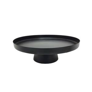 Grande qualité à un niveau en métal de forme ronde support de gâteau noir fini pour anniversaire événement fête présentoir en gros en vrac - Product Image 1