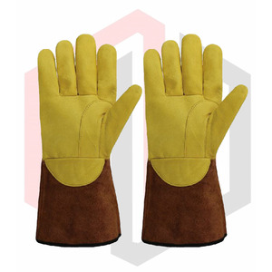 Leather Lineman Electrical Protector Work <b>Gloves</b> <b>Silicone</b>-free Powder-free Customizable Use Rubber Insulated SPIRITCHILL GOODS - Product Image 6