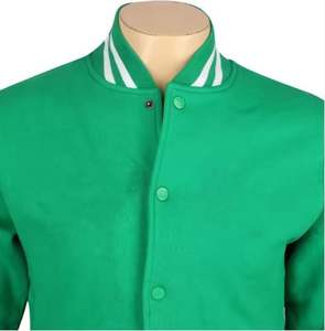 Chaqueta de talla grande personalizada al por mayor de fábrica 2025, chaquetas bordadas personalizadas para hombre, chaquetas universitarias - Product Image 4