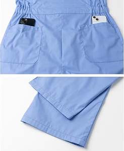 Overol de Trabajo Unisex Antiestático de Algodón de Manga Corta para Mecánicos, Traje de Trabajo Transpirable de Verano, Antiarrugas y de Secado Rápido - Product Image 2