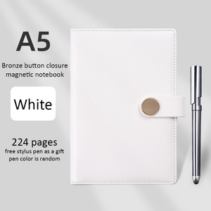 Portefeuille organisateur planificateur de jour à couverture rigide en cuir PU personnalisé en gros d'usine avec reliure à coudre - Product Image 5