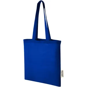 Sac fourre-tout en coton recyclé Madras, sac fourre-tout durable pour gadgets, pour une utilisation promotionnelle - Product Image 4
