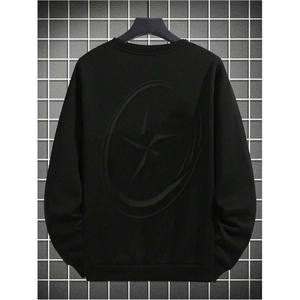 Sudaderas de alta calidad para hombres Estampado gráfico Cuello redondo Térmico de gran tamaño Manga larga Casual Pullover Tops - Product Image 4