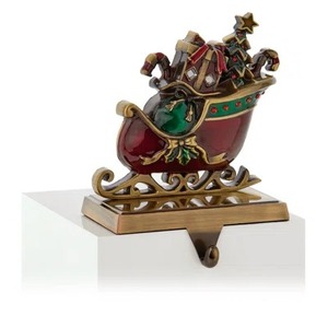 Soporte de calcetín de Navidad de Metal elegante moderno para chimenea Mantel Festive Holiday Hanging Display Rack - Product Image 2