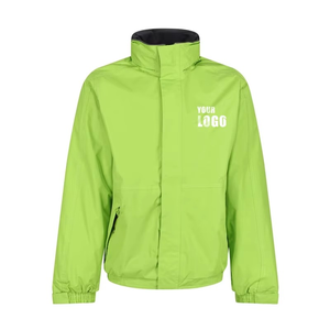 Coupe-vent imperméable léger personnalisé Veste imperméable coupe-vent d'hiver Veste de pluie doublée de polaire Sherpa Veste de travail - Product Image 1