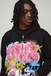 Venta caliente Nueva llegada para el invierno de alta calidad al por mayor de logotipo personalizado de impresión de algodón con cremallera Sudadera con capucha de los hombres - Product Image 6