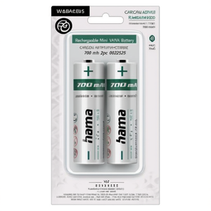 แบตเตอรี่มินิสไตล์ AAA แบบชาร์จได้ 700mAh (2 ชิ้น) 00223525 - Product Image 2