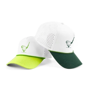 Fábrica de Ropa de Golf, Gorras de Golf de Dos Tonos con Cordón, Impresión Digital Personalizada con Logotipo, Gorras Deportivas Estructuradas de 5 Paneles, Injae Vina Golf Vietnam - Product Image 4