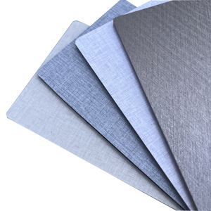 Panneau mural décoratif moderne en bois grainé, PVC inodore avec fibre de charbon de bambou, imperméable pour villa, appartement, sous-sol, art mural - Product Image 1