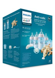 Biberón Anticólicos Philips AVENT con Sistema AirFree Vent, Set de Regalo para Recién Nacidos con Peluche, Azul, SCD307/03 - Product Image 6