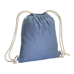 Zaino in Cotone Riciclato Melange, Gadget Sostenibili per Promozioni - Product Image 2