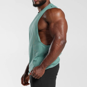 2023 hommes sans manches entraînement débardeur décontracté musculation Fitness vêtements de sport Muscle débardeurs - Product Image 4