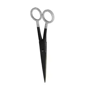 Ciseaux de coupe de cheveux de cisaillement de barbier enduits noirs personnalisés lame d'acier inoxydable pour l'usage de beauté - Product Image 5