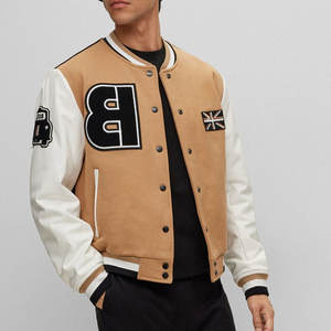 Chaquetas Varsity de Cuero Personalizadas 2026, de Alta Calidad, Ecológicas, Resistentes al Viento, para Invierno, para Hombre, con Letras de Universidad DCY en Chenilla - Product Image 4
