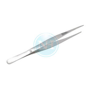 Pinces à pansements droites médicales délicates avec mâchoires dentelées pour une prise en main précise, pinces à pansements droites dentelées - Product Image 3