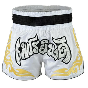Precio al por mayor, ropa deportiva de alta calidad, pantalones cortos de poliéster Muay Thai, pantalones de entrenamiento con estampado de sublimación, Spandex Kick Boxing - Product Image 1