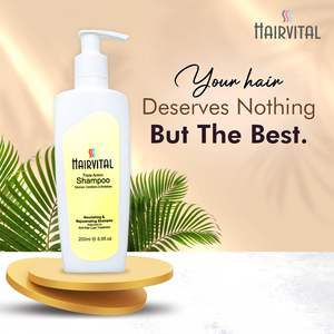 Champú Hairvital, el Mejor Champú (200ml), Hidratante, Suavizante y Nutritivo para Cuero Cabelludo Graso y Rizado, Acabado Voluminoso, Control de Grasa - Product Image 2