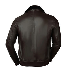 Chaqueta de moto de piel sintética personalizada, abrigos de piel sintética para hombre, prendas de vestir para hombre, chaqueta OEM de diseño para hombre - Product Image 6
