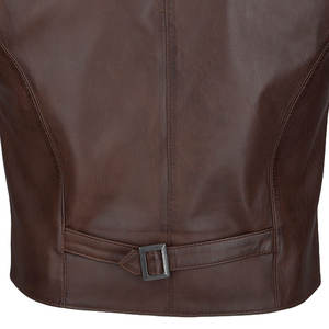 Chaleco de Cuero sin Mangas para Hombre, Estilo Urbano, Transpirable, Nuevo Modelo 2026, Color y Diseño Personalizables - Product Image 5