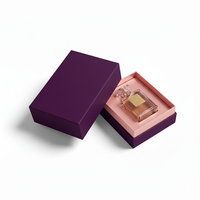 Flacon vide de luxe personnalisé, emballage cosmétique de haute qualité, design personnalisé, boîte de parfum avec couvercle et base, avec logo