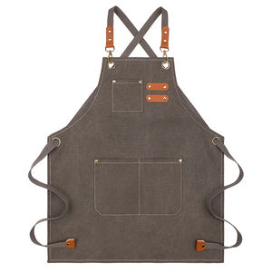 Tablier de cuisine en toile à dos croisé imperméable durable pour hommes Outils de chef réutilisables pour le camping et le nettoyage pour les activités de plein air - Product Image 5