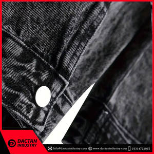 Vestes Jean d'Hiver Personnalisées pour Hommes Toile Denim avec Services OEM Conception Sans Col - Product Image 6