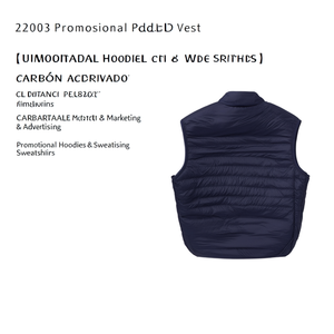 Gilet Imbottito Promozionale 22003, Felpa con Cappuccio e Maglione Comodi per Marketing e Pubblicità - Product Image 3