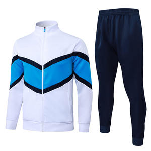 ชุดวอร์มฟุตบอลผู้ชาย ระบายอากาศได้ดี น้ำหนักเบา ผลิตจากโพลีเอสเตอร์/คอตตอน แห้งเร็ว ป้องกันแบคทีเรีย ดีไซน์ทันสมัย ชุด 2 ชิ้น แบบสั่งทำพิเศษ - Product Image 1