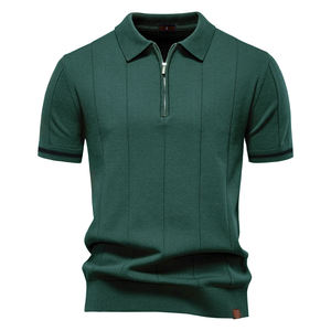 Vêtements de travail XL à séchage rapide sur mesure à manches courtes pour polo T-shirt polo en coton et polyester pour hommes - Product Image 4