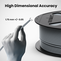 Filament d'impression 3D Numakers de qualité supérieure, PETG-HS gris clair 1,75 mm, 1 kg, vitesse d'impression rapide, température de buse 220-260°C, moulage, Inde