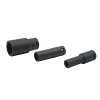 Jeu de douilles à impact profond pour outils à main Taille 8mm à 41mm Chrome et finition isolée Caractéristique hexagonale de qualité bricolage